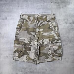 Y2K Camo Arizona Jean Company Grunge Baggy Cargo Shorts